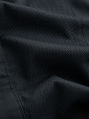 Black Regular Fit Textured Bib Long Sleeve Double Cuff Dress Shirt With Cutaway Collar - Image 8 of 8