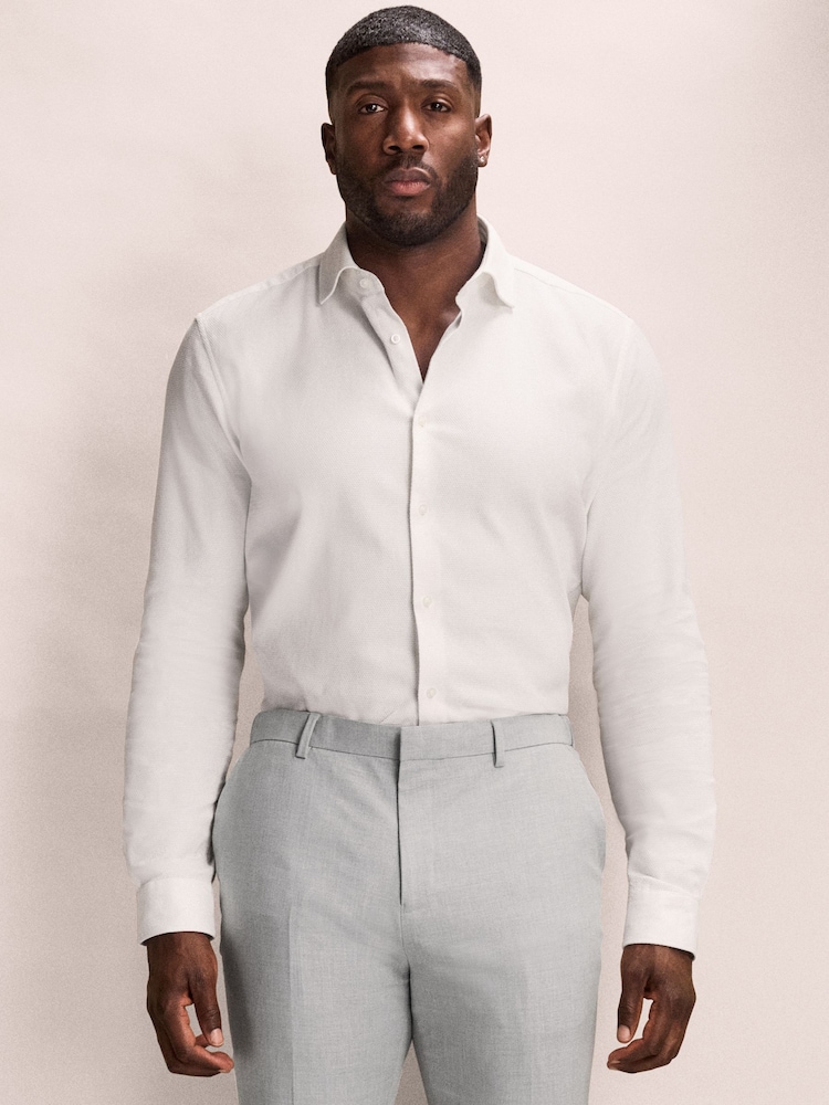 Bela - Motionflex Textured Shirt - Slika 1 iz 8 Bela - Motionflex Textured Shirt - Slika 1 iz 8
