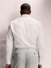 White Muscle Fit Motionflex Textured Shirt - Image 2 of 8