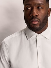 White Muscle Fit Motionflex Textured Shirt - Image 3 of 8