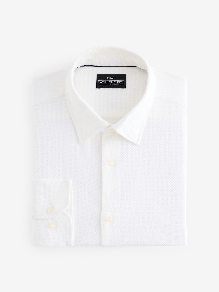 slim fit dress slacks Slim Fit White Collared Dress Shirt