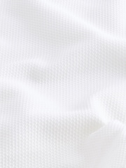 White Muscle Fit Motionflex Textured Shirt - Image 9 of 9