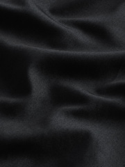 Black Regular Fit 100% Cotton Long Sleeve Single Cuff Sateen Piped Shirt - Image 8 of 8
