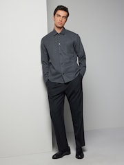 Charcoal Grey Regular Fit Button Through Overshirt - Image 2 of 7