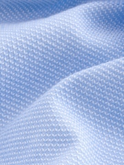 Mid Blue Muscle Fit Muscle Fit Textured Shirt - Image 8 of 8