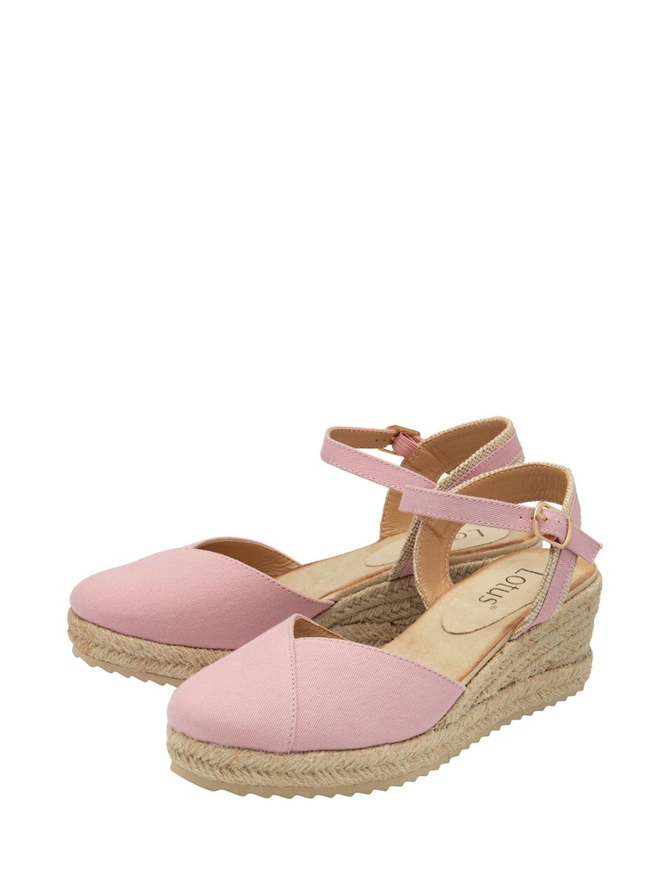 Pink - Lotus Espadrilles mit Keilabsatz - Bild 2 von 4 Pink - Lotus Espadrilles mit Keilabsatz - Bild 2 von 4