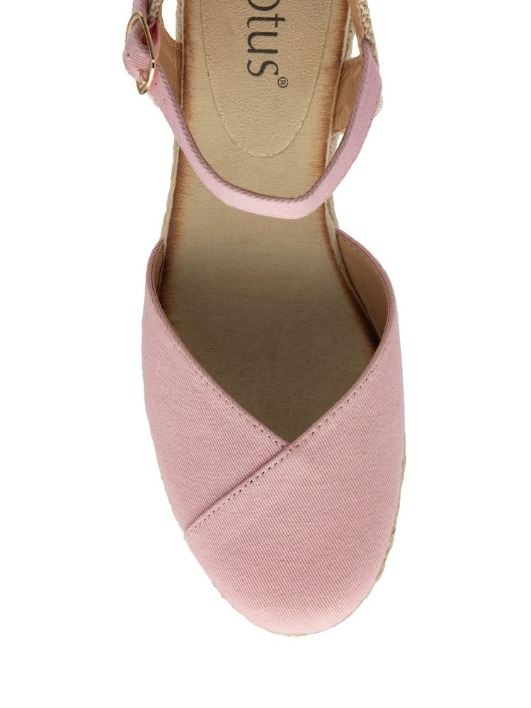 Pink - Lotus Espadrilles mit Keilabsatz - Bild 4 von 4 Pink - Lotus Espadrilles mit Keilabsatz - Bild 4 von 4