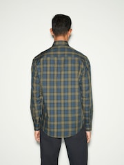 Black Watch Check Regular Fit Easy Iron Button Down Oxford Shirt - Image 3 of 6