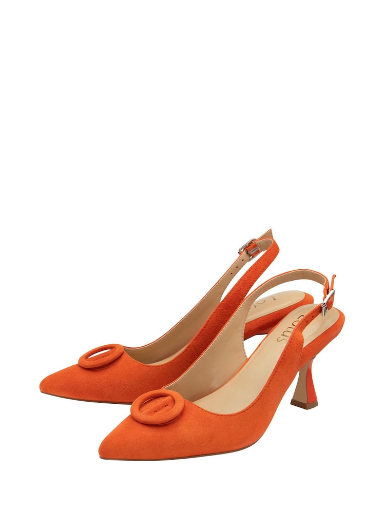 Lotus Orange Pointed-Toe Court Shoes - Image 2 of 4 Lotus Orange Pointed-Toe Court Shoes - Image 2 of 4