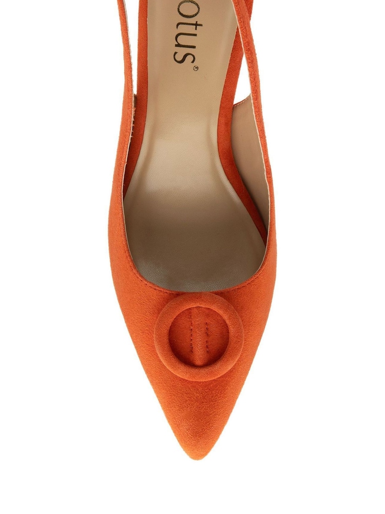 Lotus Orange Pointed-Toe Court Shoes - Image 4 of 4 Lotus Orange Pointed-Toe Court Shoes - Image 4 of 4