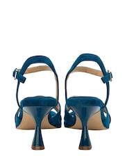 Lotus Blue Open-Toe Heeled Sandals - Image 3 of 4