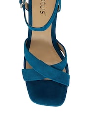Lotus Blue Open-Toe Heeled Sandals - Image 4 of 4
