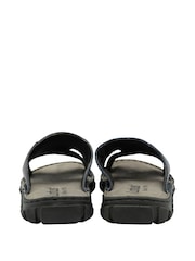 Lotus Blue Leather Mule Sandals - Image 3 of 4