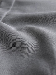 Charcoal Grey Regular Fit 100% Cotton Twill Long Sleeve Single Cuff Shirt - Image 8 of 8