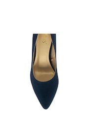 Lotus Blue Stiletto-Heel Court Shoes - Image 4 of 4