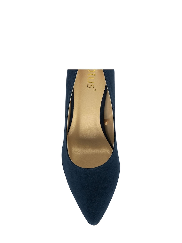 Lotus Blue Stiletto-Heel Court Shoes - Image 4 of 4