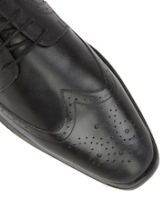 Lotus Charcole Black Leather Lace-Up Brogues - Image 4 of 4