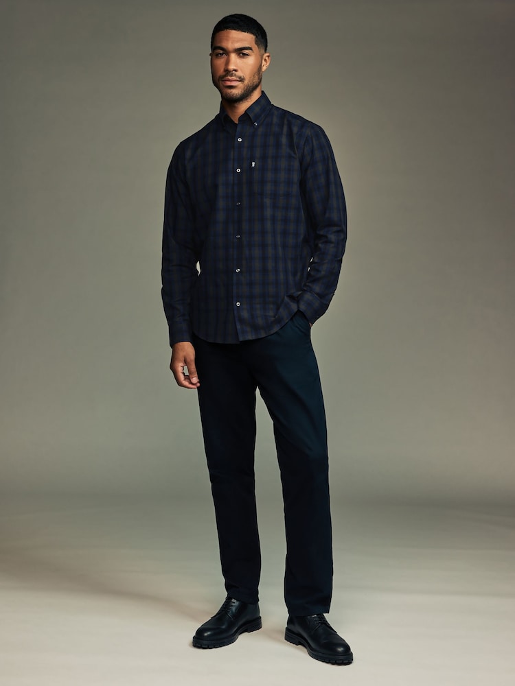 Blackwatch-Karomuster - Regulär - Regular Fit Easy Iron Long Sleeve Single Cuff Oxford Shirt - Bild 2 von 9 Blackwatch-Karomuster - Regulär - Regular Fit Easy Iron Long Sleeve Single Cuff Oxford Shirt - Bild 2 von 9