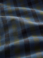 Black Watch Gingham Regular Fit Easy Iron Long Sleeve Single Cuff Oxford Shirt - Image 9 of 9