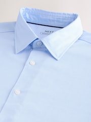Light Blue Muscle Fit Muscle Fit Textured Shirt - Image 2 of 3