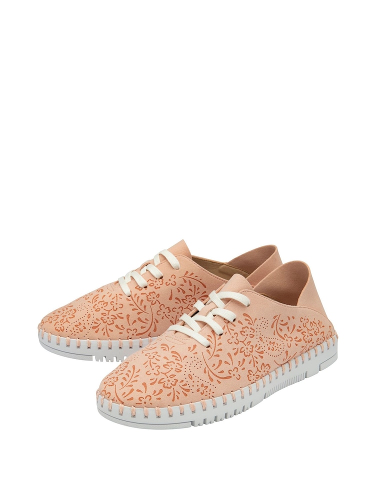 Lotus Pink Lace-Up Casual Shoes - Image 2 of 4