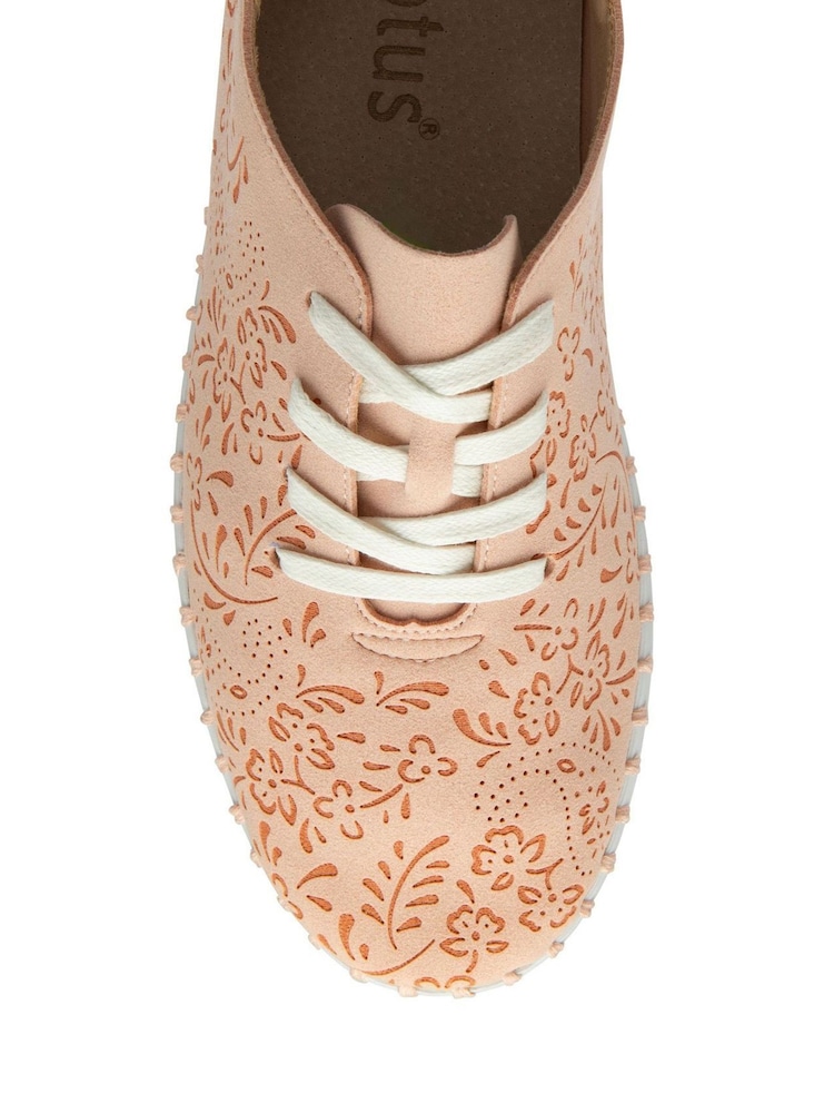 Lotus Pink Lace-Up Casual Shoes - Image 4 of 4