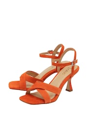 Lotus Orange Open-Toe Heeled Sandals - Image 2 of 4