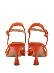 Lotus Orange Open-Toe Heeled Sandals - Image 3 of 4