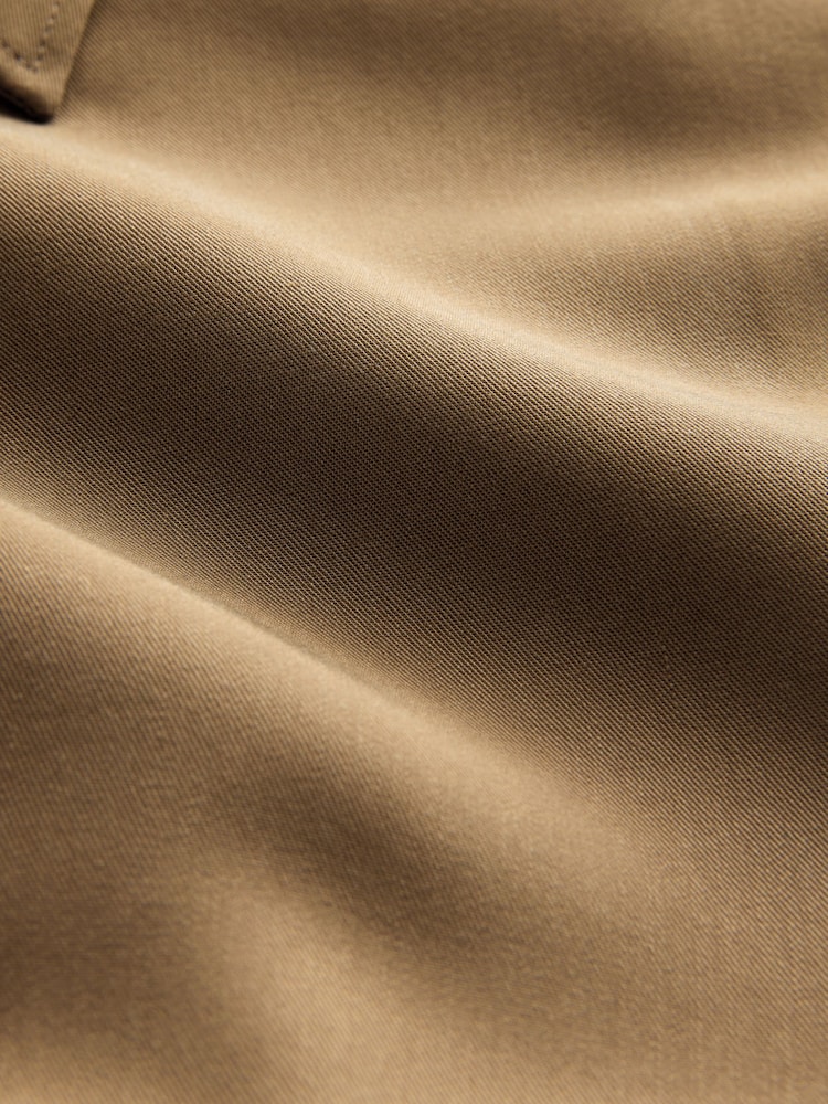 Neutral Brown Regular Fit Long Sleeve Single Cuff Shirt - Image 8 of 8