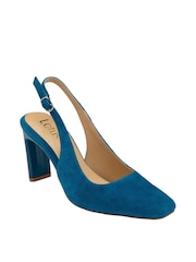 Lotus Blue Slingback Court Shoes - Image 1 of 3