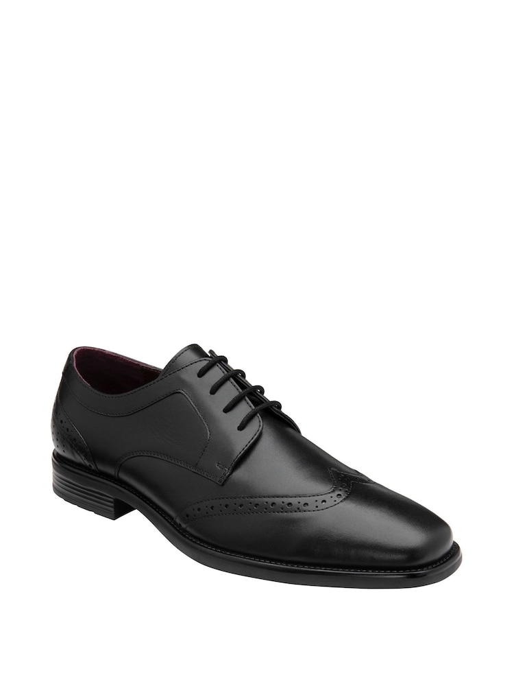 Lotus Black Leather Lace-Up Brogues - Image 1 of 4 Lotus Black Leather Lace-Up Brogues - Image 1 of 4