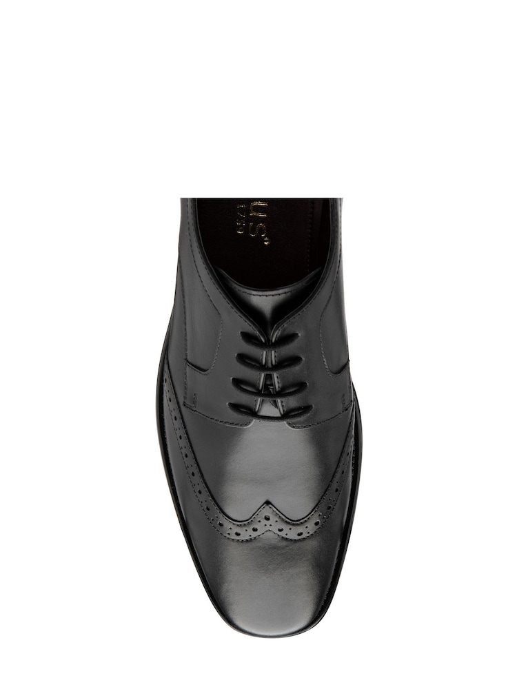 Lotus Black Leather Lace-Up Brogues - Image 4 of 4