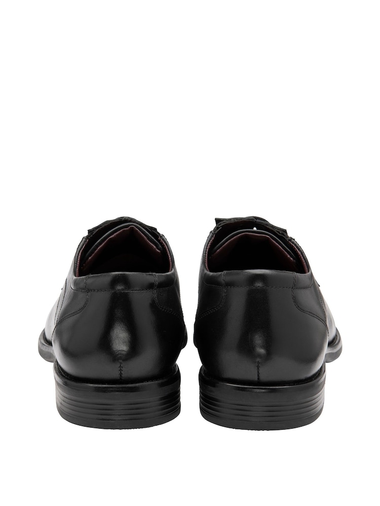 Lotus Jet Black Leather Derby Shoes - Image 3 of 4