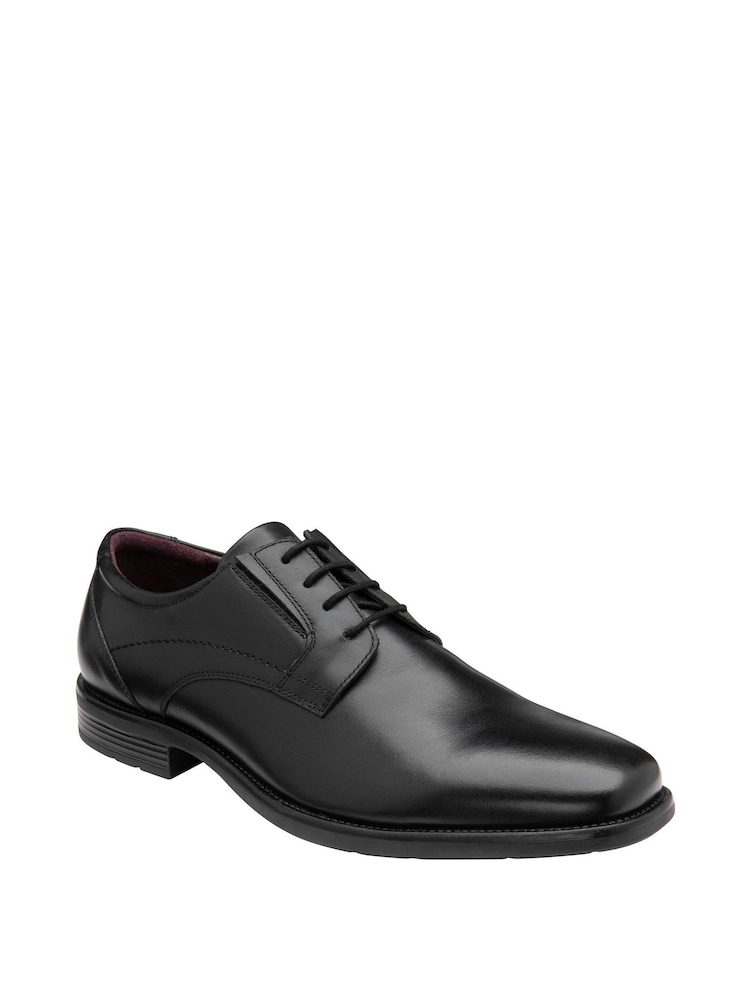 Lotus Black Leather Derby Shoes - Image 1 of 4