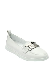 Lotus White Slip-On Casual Shoes - Image 1 of 4