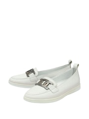 Lotus White Slip-On Casual Shoes - Image 2 of 4