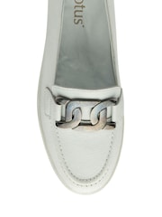 Lotus White Slip-On Casual Shoes - Image 4 of 4