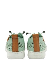 Lotus Green Leather Casual Shoes - Image 3 of 4