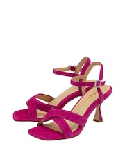 Lotus Pink Open-Toe Heeled Sandals - Image 2 of 4