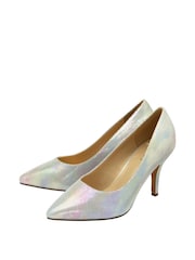 Lotus Silver Stiletto-Heel Court Shoes - Image 2 of 4