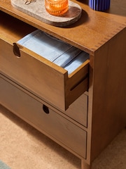 MADE.COM Dark Stain Oak Penn 3 Drawer Chest of Drawers - Image 2 of 5