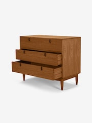 MADE.COM Dark Stain Oak Penn 3 Drawer Chest of Drawers - Image 5 of 5