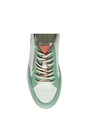 Lotus Green Leather Zip-Up Trainers - Image 4 of 4