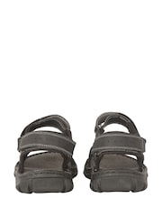 Negro - Sandalias de cuero con puntera abierta de Lotus - Imagen 3 de 4