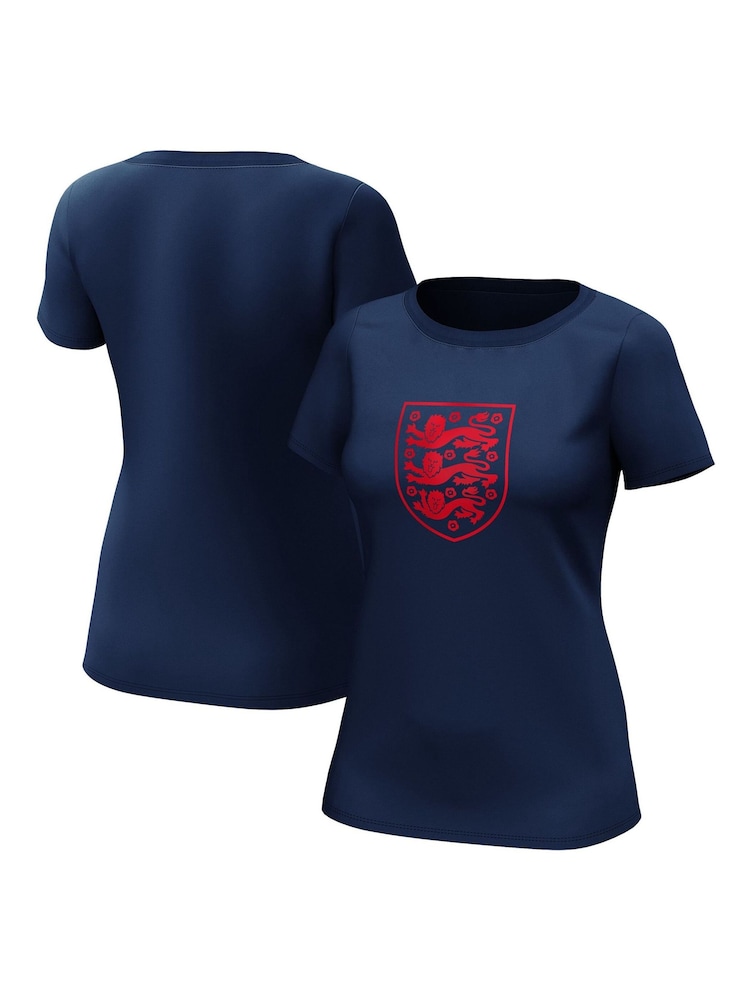 Fanatics Womens Large Blue 100% Cotton England Mono Graphic T-Shirt - Image 1 of 3 Fanatics Womens Large Blue 100% Cotton England Mono Graphic T-Shirt - Image 1 of 3