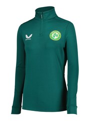 Fanatics Green Republic of Ireland Players Training 1/4 Zip Midlayer Top Womens - Image 2 of 3