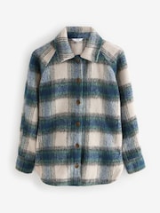Blue Check Long Sleeve Shacket - Image 7 of 8