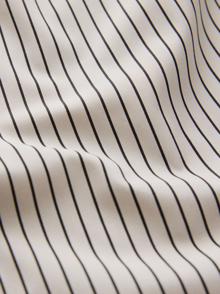 Stone Stripe Fitted Collared Long Sleeve Shirt - Image 7 of 7