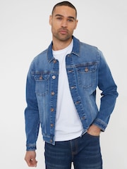 Threadbare Blue Classic Denim Jacket - Image 1 of 4