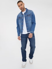 Threadbare Blue Classic Denim Jacket - Image 3 of 4